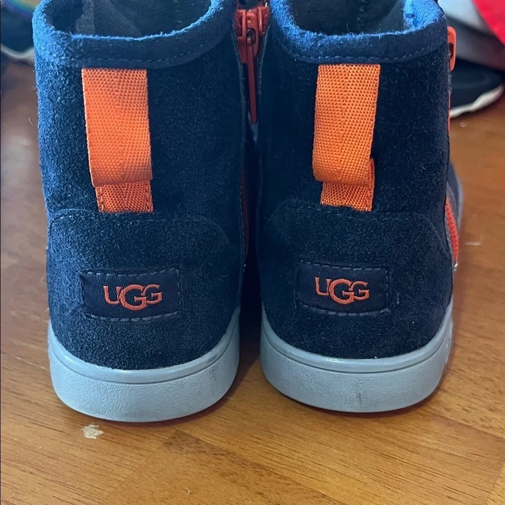 Uggs Zippered Black Gray Orange  K Adler Sneaker Bootie Size 13